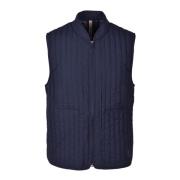 Duno Puffer Vest med stretchtyg Blue, Herr