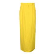 Max Mara Studio Kjol Yellow, Dam