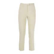 Patrizia Pepe Slim Fit Dambyxor Beige, Dam