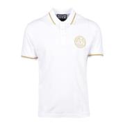 Versace Jeans Couture Bomull Polo Skjorta White, Herr