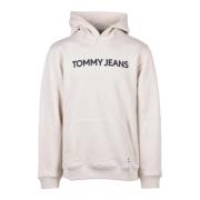 Tommy Jeans Bomullströja Beige, Herr