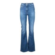 Elisabetta Franchi Snygga Denim Jeans med återvunnen bomull Blue, Dam