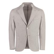 Barba Napoli Bomullsblazer med Reverskrage Beige, Herr