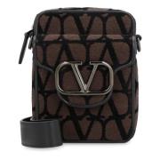 Valentino Locò Mini Crossbody Väska Brown, Herr