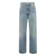 MM6 Maison Margiela Klassiska Straight Leg Jeans för Kvinnor Blue, Dam