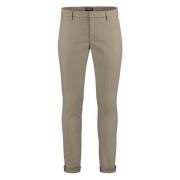 Dondup Bomulls Chino Byxor med Upprullade Manschetter Brown, Herr