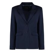 Pinko Klassisk Reverskrage Blazer Blue, Dam