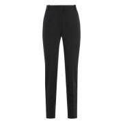 PINKO Stretch viskosbyxor med fickor Black, Dam