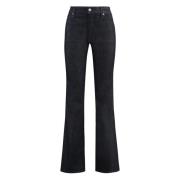 Calvin Klein Flared Jeans med Metallnitar Blue, Dam