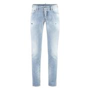 Dsquared2 Slitna bomullsjeans med anpassade nitar Blue, Herr