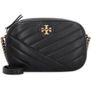 Tory Burch Chevron Läderkameraväska Black, Dam