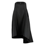 Givenchy Asymmetrisk Hem Nylonklänning Black, Dam