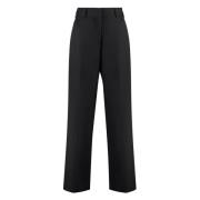 Palm Angels Trousers Black, Dam