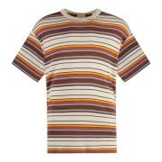 Gant Räfflad Krage Linne-Viskos Blandning T-Shirt Multicolor, Herr