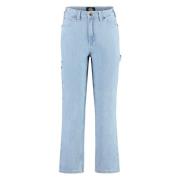 Dickies Straight Leg Jeans med Kontrastsömmar Blue, Dam