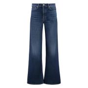 Mother Roller Sneak Koppar Jeans Blue, Dam