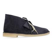 Clarks Klassiska Suede Desert Boots Blue, Herr