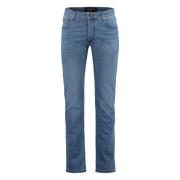 Hand Picked Slim Fit Jeans med Anpassade Logonitar Blue, Herr