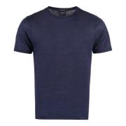 Paul & Shark Ribbad Linne T-shirt Blue, Herr