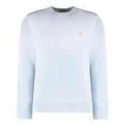 Maison Kitsuné Sweatshirts Hoodies Blue, Herr