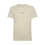 Les Deux Bomull Crew-Neck T-Shirt Beige, Herr