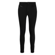 Diesel Skinny Jeans med Metallknappar Black, Dam