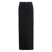 Mother Denim Candy Stick Kjol Black, Dam