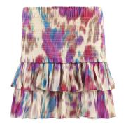 Isabel Marant Étoile Naomi Ruffled Minikjol Multicolor, Dam