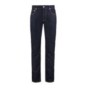 Alexander McQueen Slim Fit 5-Ficka Jeans Blue, Herr