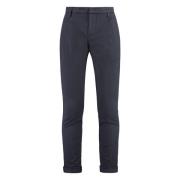 Dondup Bomulls Chino Byxor med Upprullade Manschetter Blue, Herr