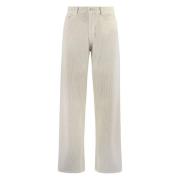 Gant Corduroy Loose Fit Byxor Metallknappar Beige, Herr