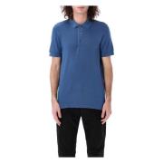 Tom Ford Blå Denim Polotröja Ss25 Blue, Herr