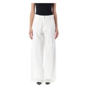 Haikure Vita Wide-Leg Jeans Bethany White, Dam