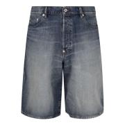 Kenzo Jeansshorts med knappgylf Blue, Herr