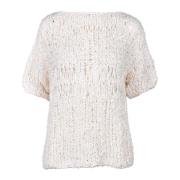 Wild Cashmere Maglia White, Dam