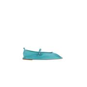 Hereu Turkos Mary-Jane Ballerina Flats Blue, Dam