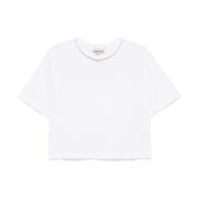 Semicouture Vit T-shirt och Polo Kollektion White, Dam