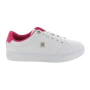 Tommy Hilfiger Höjd Sneaker Corporate Vulc White, Dam