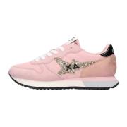 Sun68 Rosa Glitter Stargirl Sneakers Pink, Dam