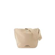 A.p.c. Beige Liten Axelväska Syntetisk Beige, Dam