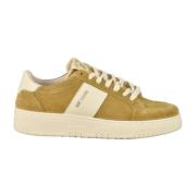 Saint Sneakers Klassiska Läder Gummisula Sneakers Beige, Dam