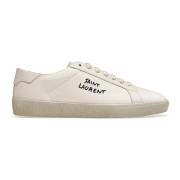 Saint Laurent Vita Sneakers Court Classic Stil White, Dam