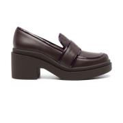 Roberto Festa Tidlösa Block Heel Loafers för kvinnor Brown, Dam