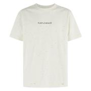 Purple Brand Kortärmad Jersey Tee White, Herr