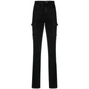 3X1 Svart Atlantisk Cargo Jeans Black, Dam