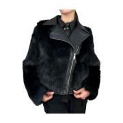 Kocca Svart Teddyjacka Aw24 Black, Dam