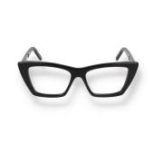 Saint Laurent Återvunnen Acetat Cat Eye Glasögon Black, Unisex