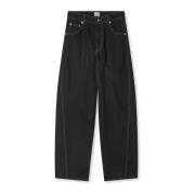 Mads Nørgaard Dyed Denim Christel Svart Jeans Black, Dam