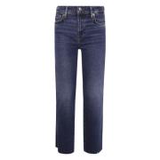 7 For All Mankind Denim Ankelboot för Kvinnor Blue, Dam