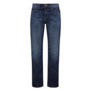 7 For All Mankind Slimmy 5-ficks jeans med kontrastsömnad Blue, Herr